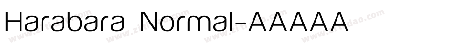 Harabara Normal字体转换